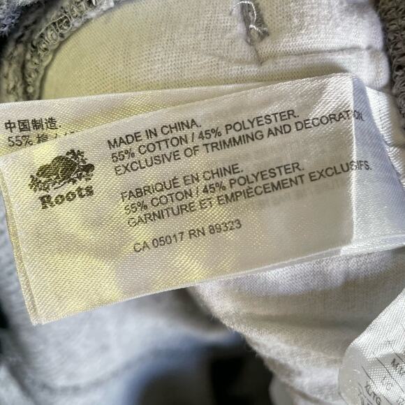 Roots gray joggers sweatpants XS/TP - Picture 7 of 11